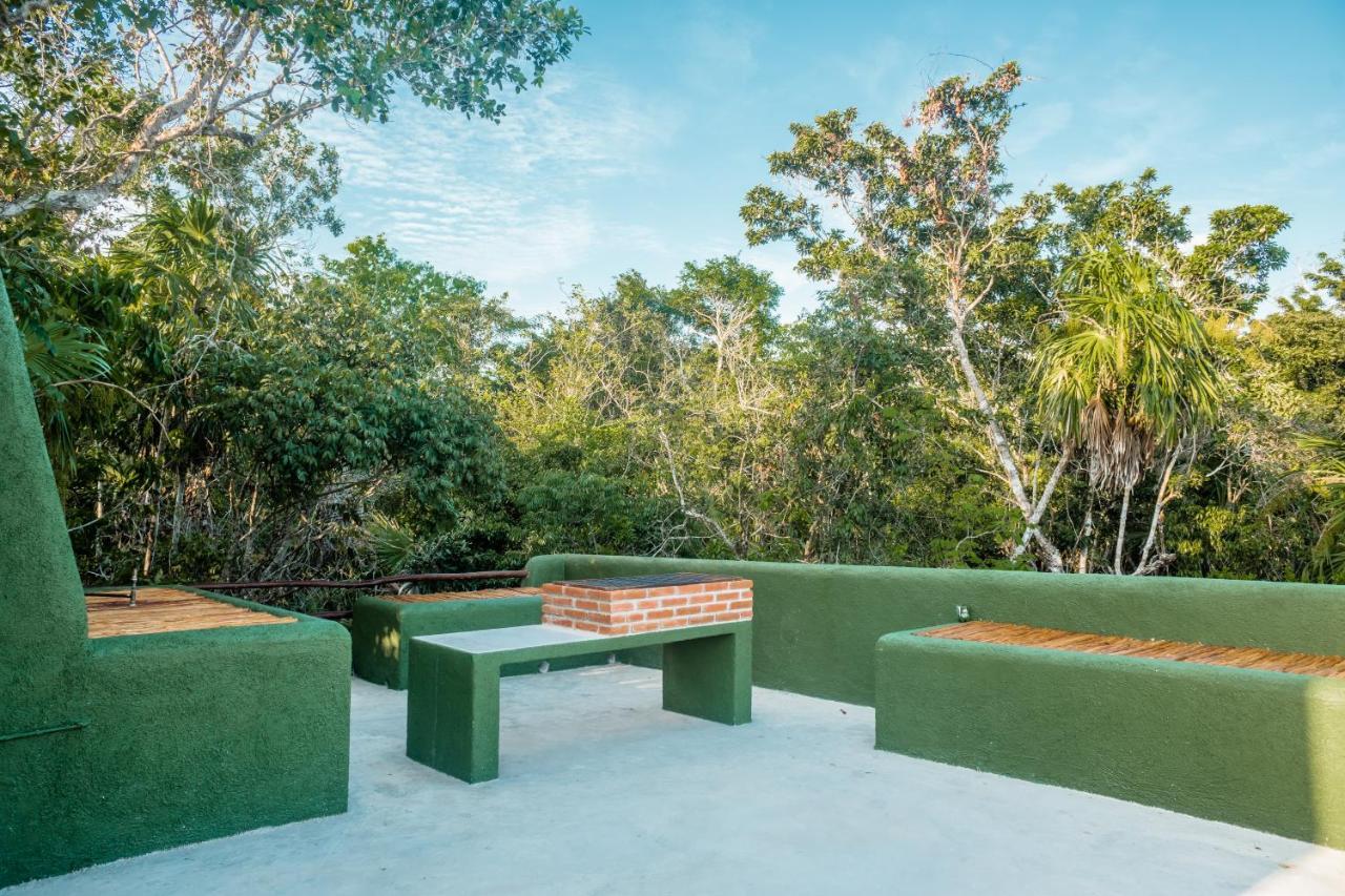 Casa Pibe, Private Jacuzzi, Pier And Rooftop Villa Bacalar Exteriör bild